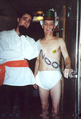 Jim (right) as Harold Joy in 'Murder at Greystone Manor,' New Year's 2001, the New Millenium Baby! (AZ)